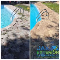 poolside pavers before and after