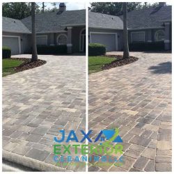 paver driveway before and after