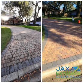 Paver sealing before and after