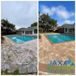 pool pavers before and after